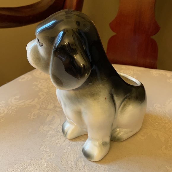 Vintage Nancy Pew Giftware/Tilso, Japan anthropomorphic antique dog planter 1986 - Picture 3 of 8